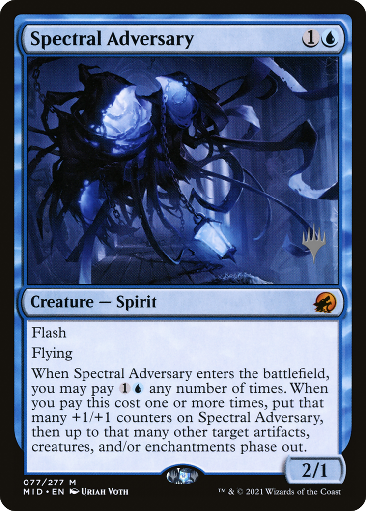 Adversaire spectral (Pack promotionnel) [Innistrad : Promos de chasse à minuit] 