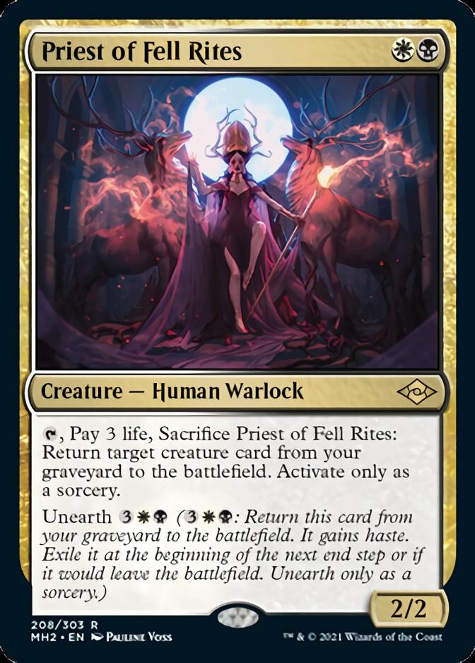 Priest of Fell Rites (MH2-208) - Modern Horizons 2