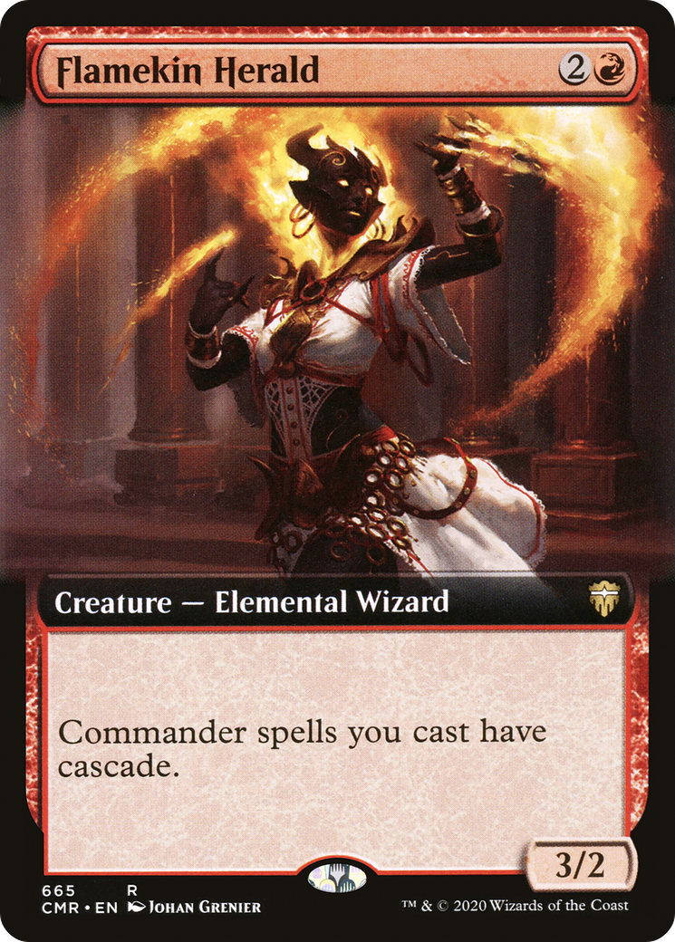 Flamekin Herald (Art étendu) [Commandant Légendes] 