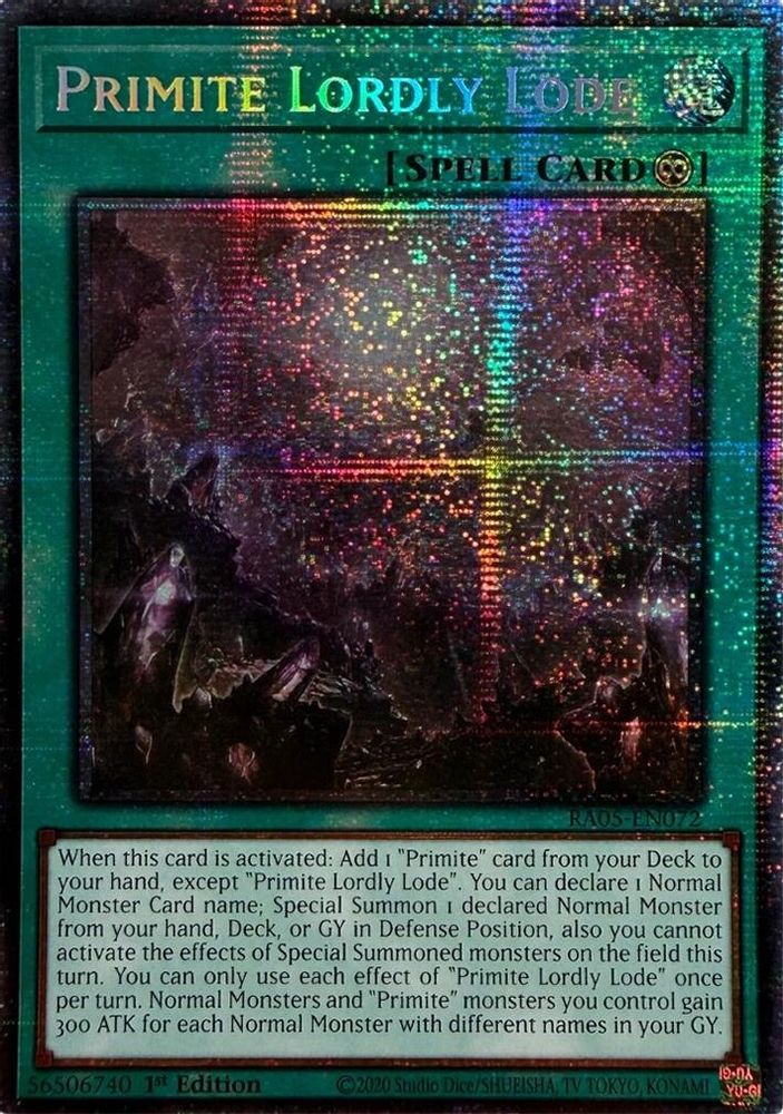 Primite Lordly Lode (Starlight Rare) (RA05-EN072) - Starlight Rare