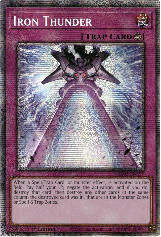 Iron Thunder (Starlight Rare) (RA05-EN079) - Starlight Rare