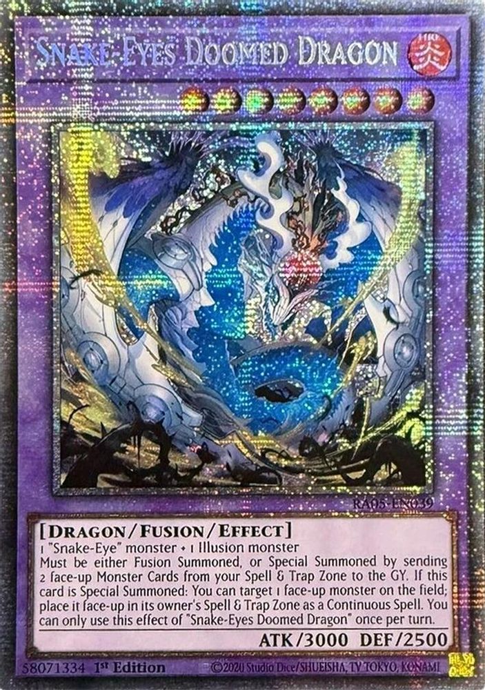 Snake-Eyes Doomed Dragon (Starlight Rare) (RA05-EN039) - Starlight Rare
