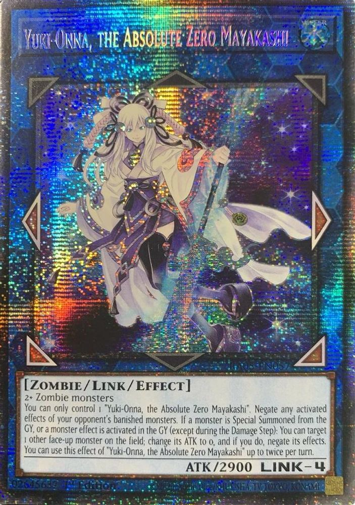 Yuki-Onna, the Absolute Zero Mayakashi (Starlight Rare) (RA05-EN057) - Starlight Rare