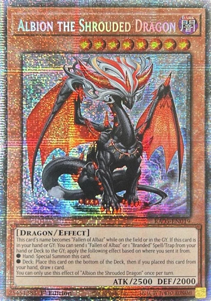 Albion the Shrouded Dragon (Starlight Rare) (RA05-EN019) - Starlight Rare