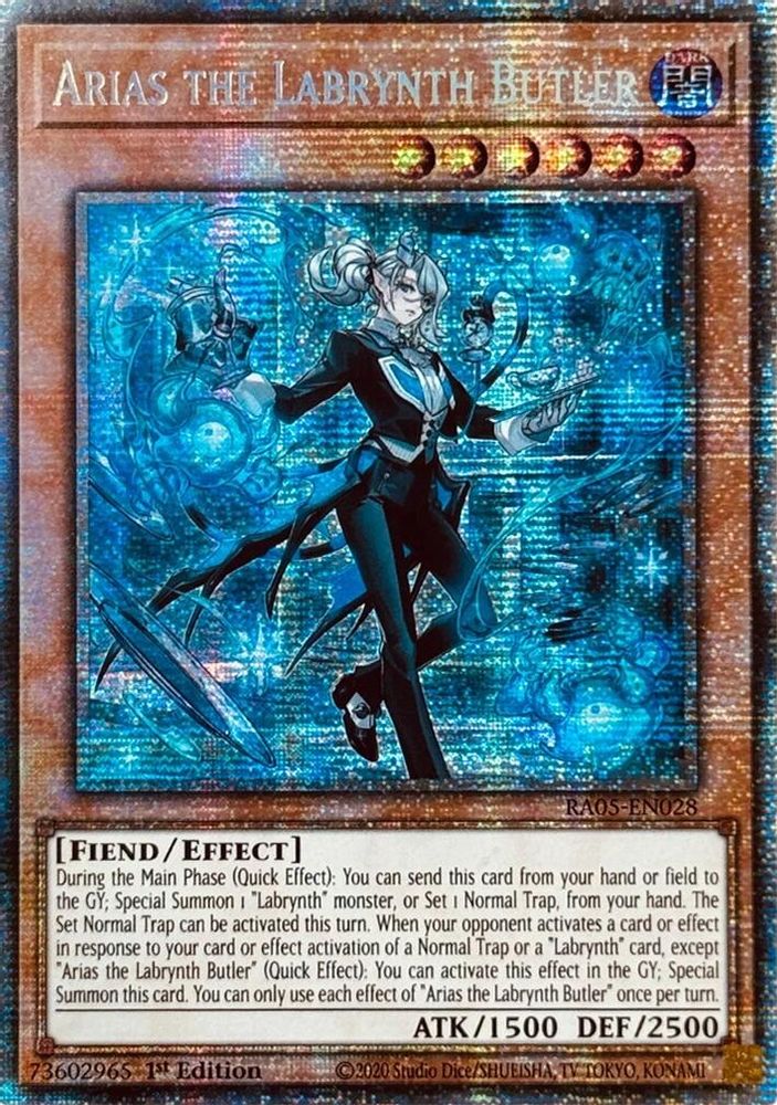 Arias the Labrynth Butler (Starlight Rare) (RA05-EN028) - Starlight Rare