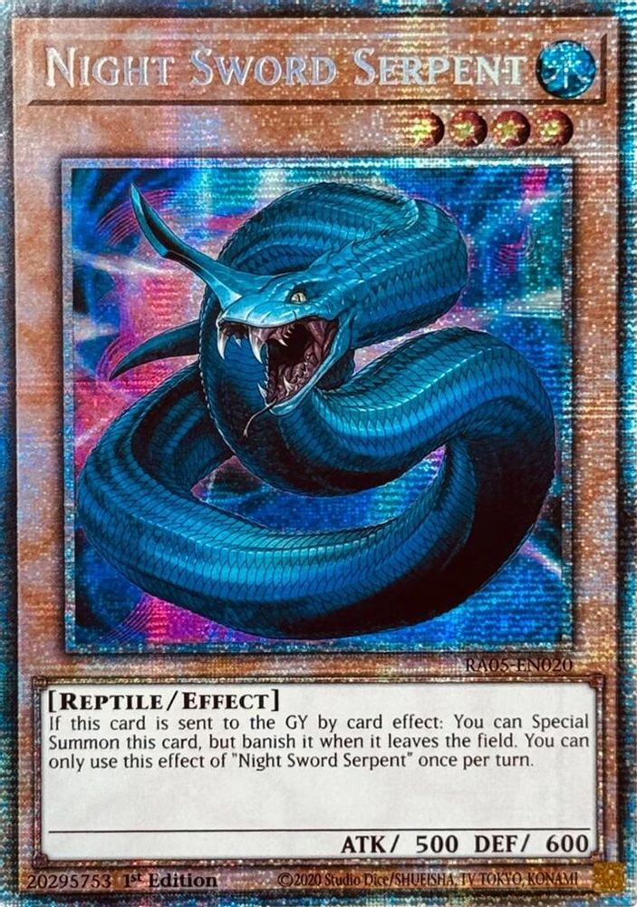 Night Sword Serpent (Starlight Rare) (RA05-EN020) - Starlight Rare
