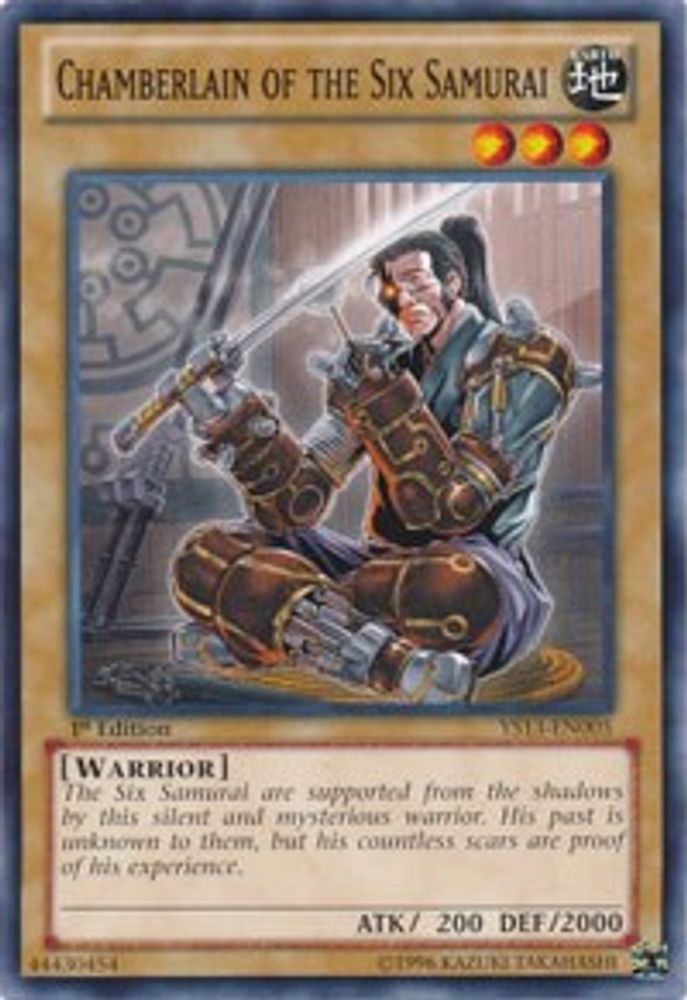 Chamberlain of the Six Samurai (YS13-EN005) - Common