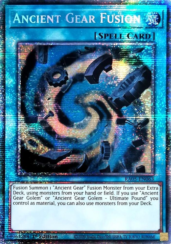 Ancient Gear Fusion (Starlight Rare) (RA05-EN063) - Starlight Rare