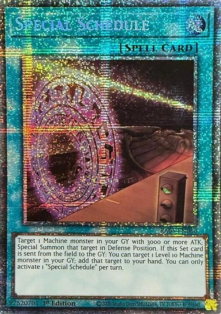 Special Schedule (Starlight Rare) (RA05-EN060) - Starlight Rare