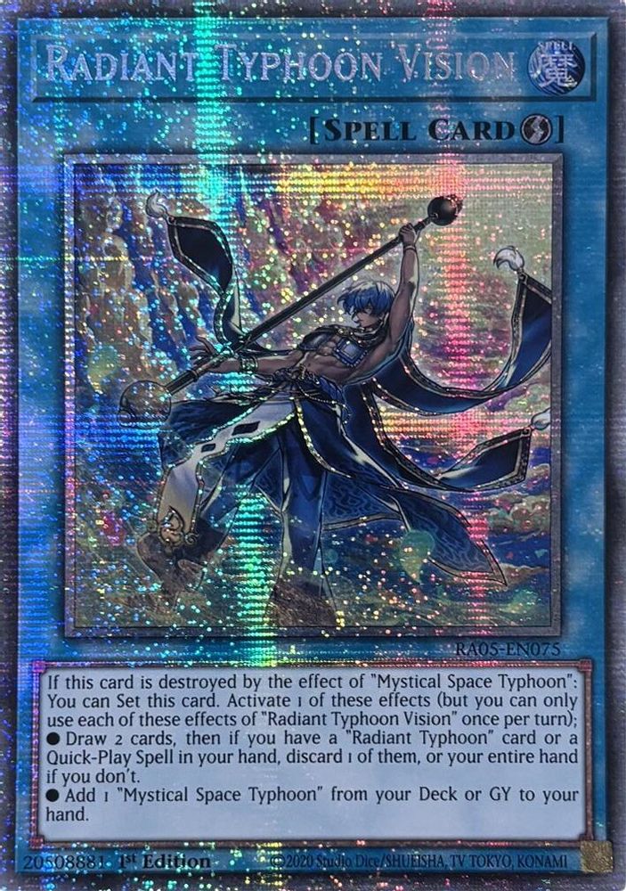 Radiant Typhoon Vision (Starlight Rare) (RA05-EN075) - Starlight Rare