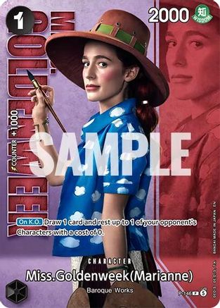 Miss.Goldenweek (Marianne) - P-146 (Premium Card Collection -Live Action Edition Vol.2 Baroque Works-) (P-146) - Promo