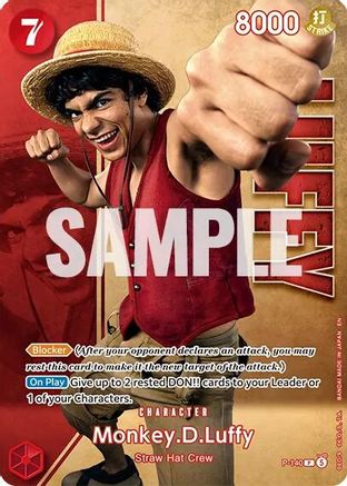Monkey.D.Luffy - P-140 (Premium Card Collection -Live Action Edition Vol.2 Straw Hat Crew-) (P-140) - Promo
