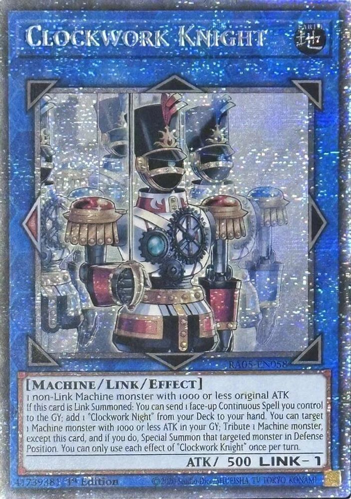 Clockwork Knight (Starlight Rare) (RA05-EN058) - Starlight Rare