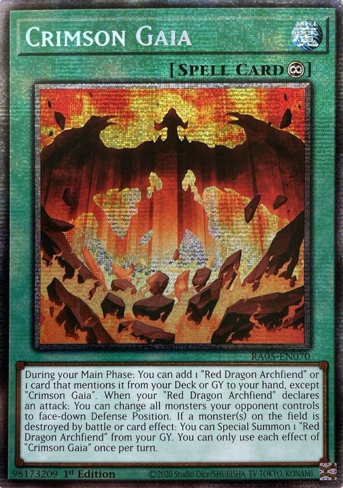 Crimson Gaia (Starlight Rare) (RA05-EN070) - Starlight Rare
