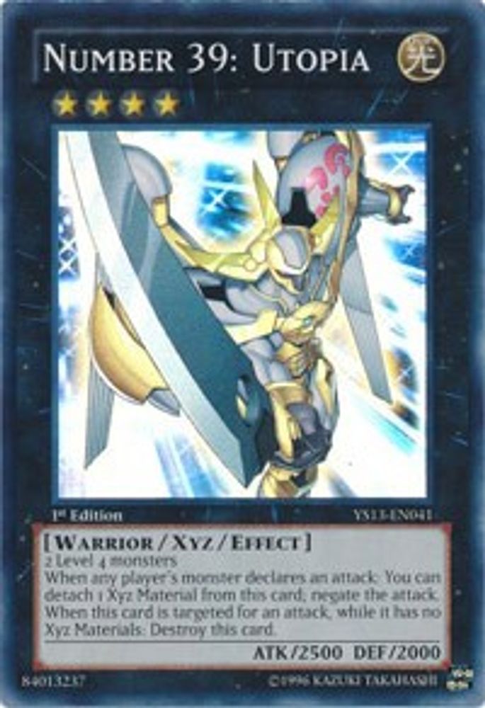 Number 39: Utopia (YS13-EN041) - Super Rare