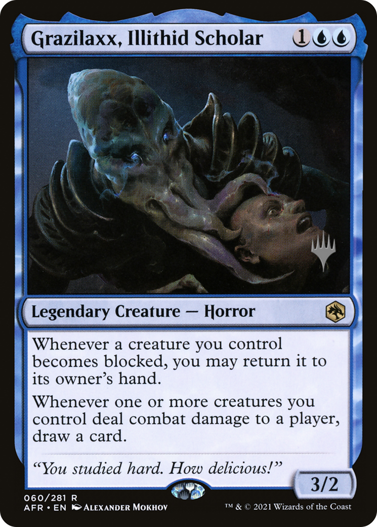 Grazilaxx, Illithid Scholar (PPAFR-60P) - Adventures in the Forgotten Realms Promos