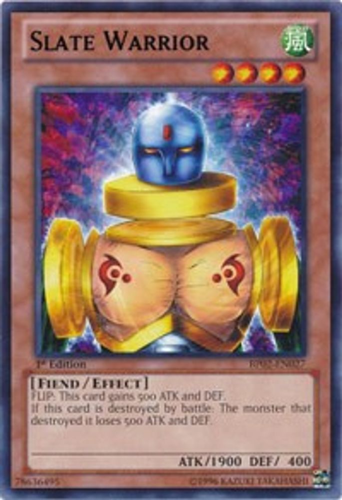 Slate Warrior (BP02-EN027) - Rare
