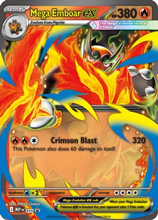 Mega Emboar ex 035  - Holofoil - Promo