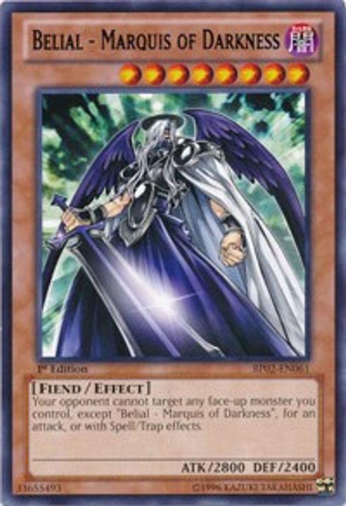 Belial - Marquis of Darkness (BP02-EN061) - Rare