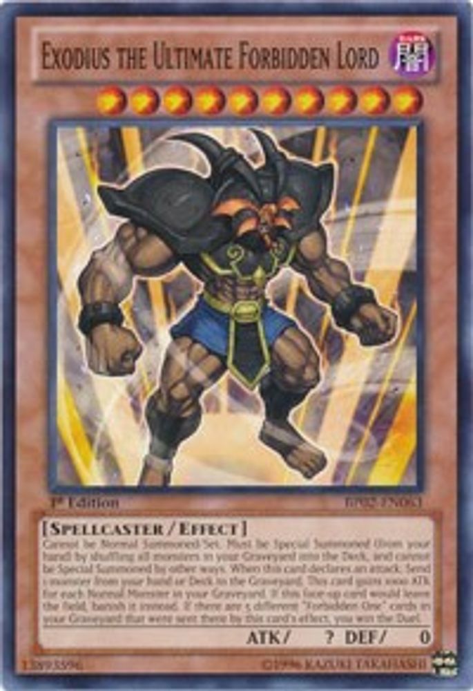 Exodius the Ultimate Forbidden Lord (BP02-EN063) - Common