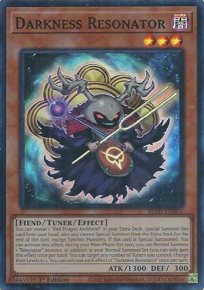 Darkness Resonator (BLZD-EN001) - Super Rare