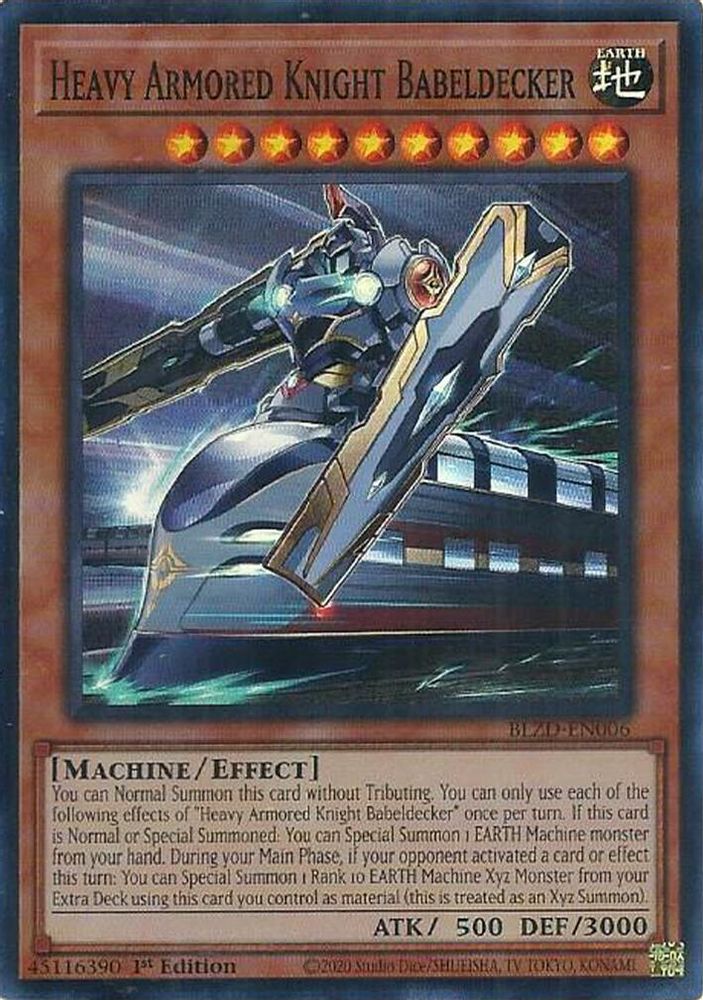 Heavy Armored Knight Babeldecker (BLZD-EN006) - Super Rare