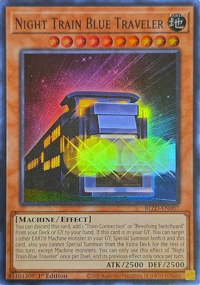 Night Train Blue Traveler (BLZD-EN007) - Super Rare