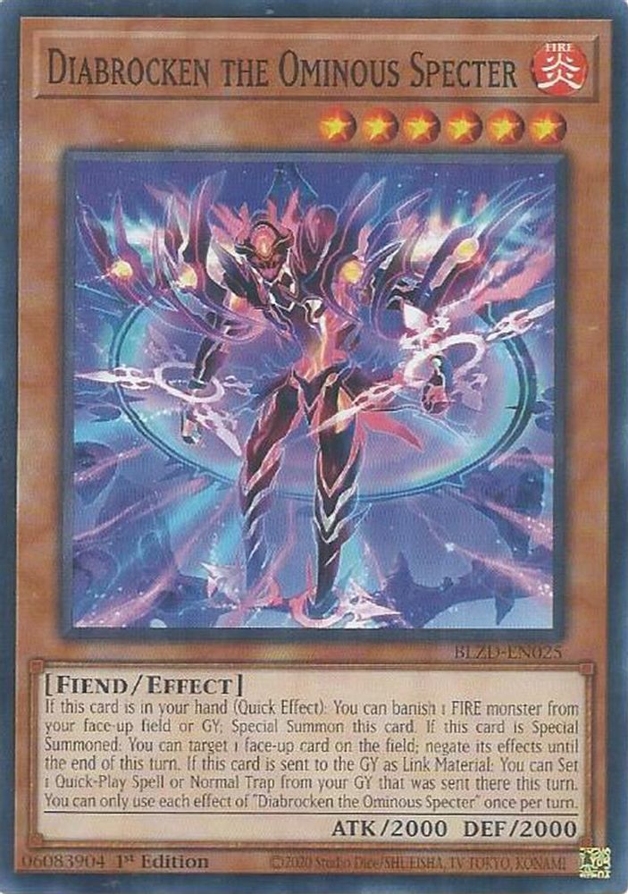 Diabrocken the Ominous Specter (BLZD-EN025) - Common