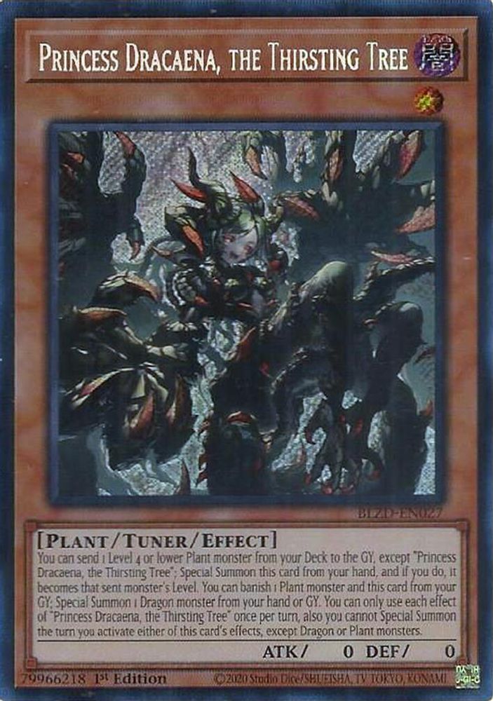 Princess Dracaena, the Thirsting Tree (BLZD-EN027) - Secret Rare