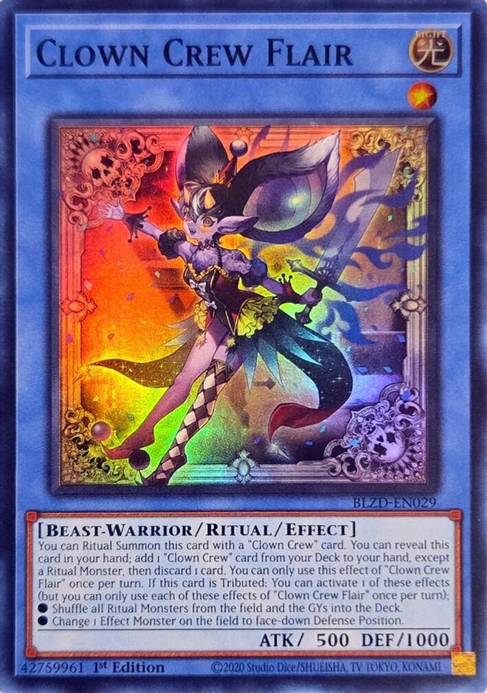 Clown Crew Flair (BLZD-EN029) - Super Rare