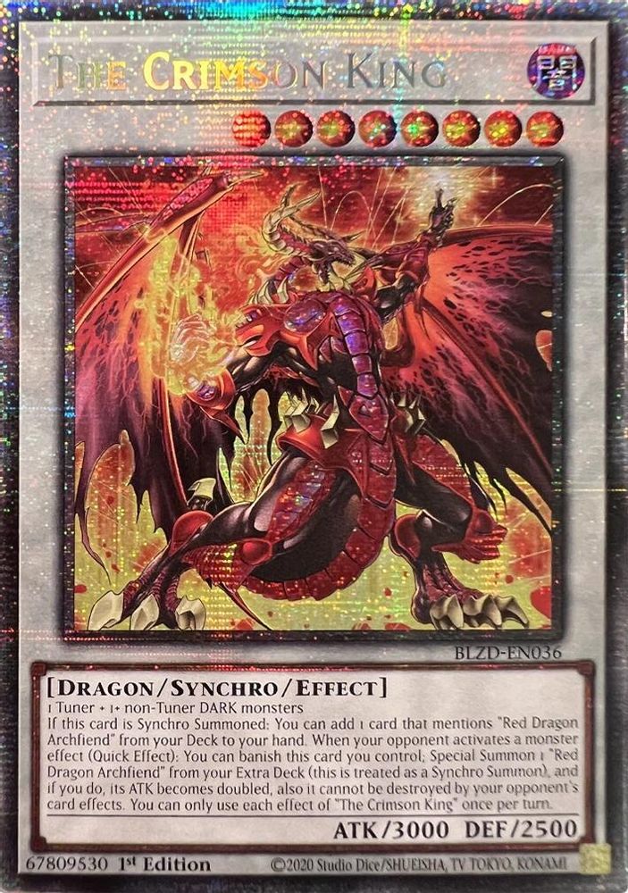 The Crimson King (Starlight Rare) (BLZD-EN036) - Starlight Rare