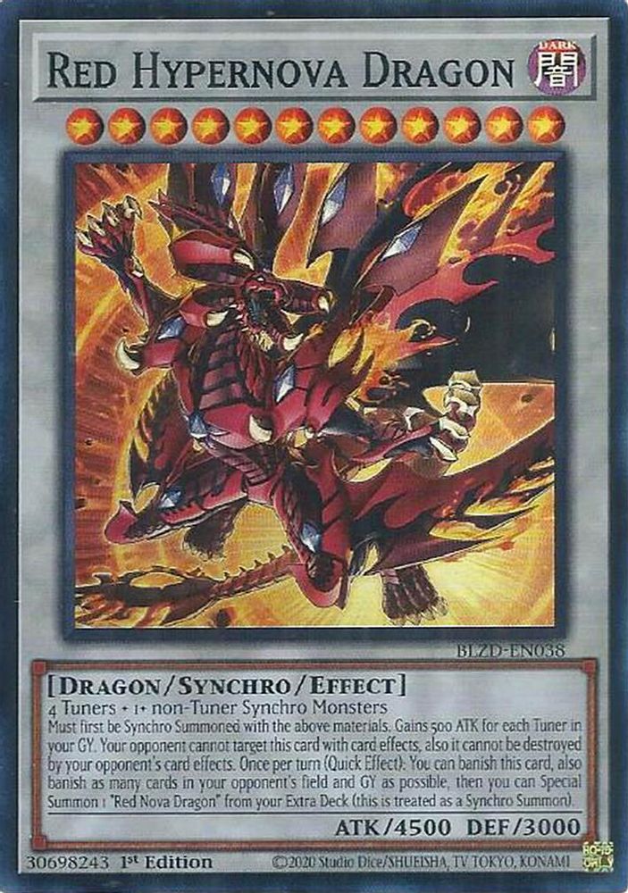 Red Hypernova Dragon (BLZD-EN038) - Super Rare