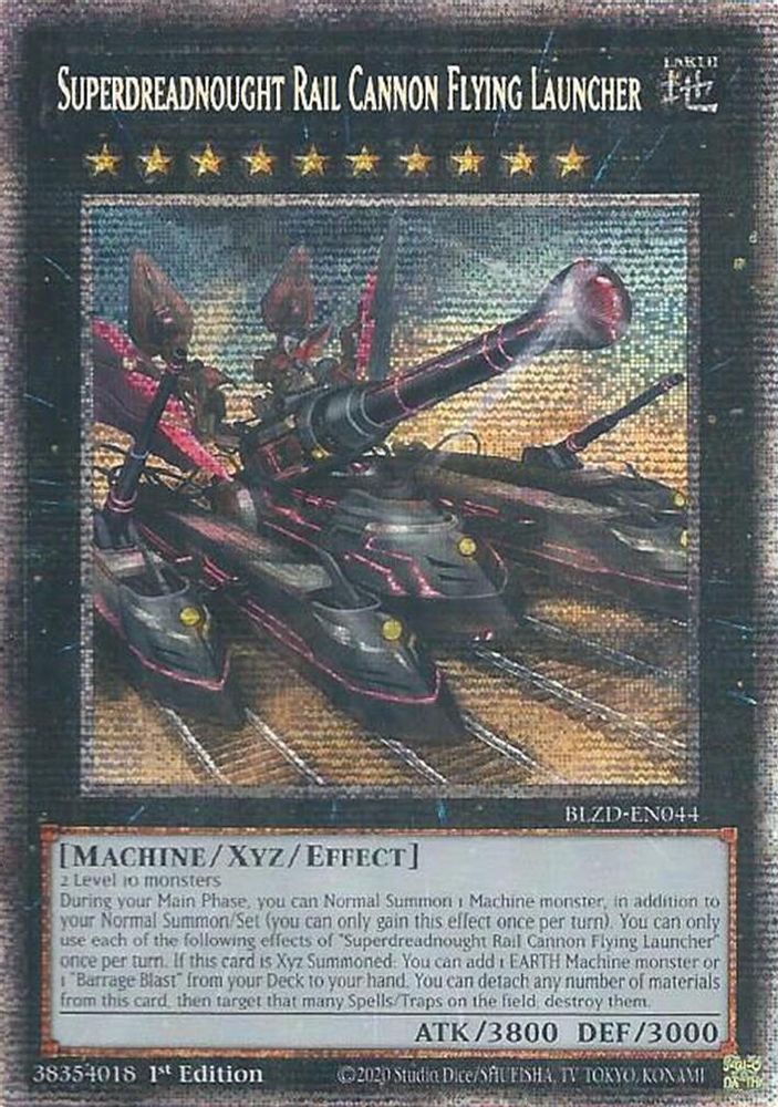 Superdreadnought Rail Cannon Flying Launcher (Starlight Rare) (BLZD-EN044) - Starlight Rare
