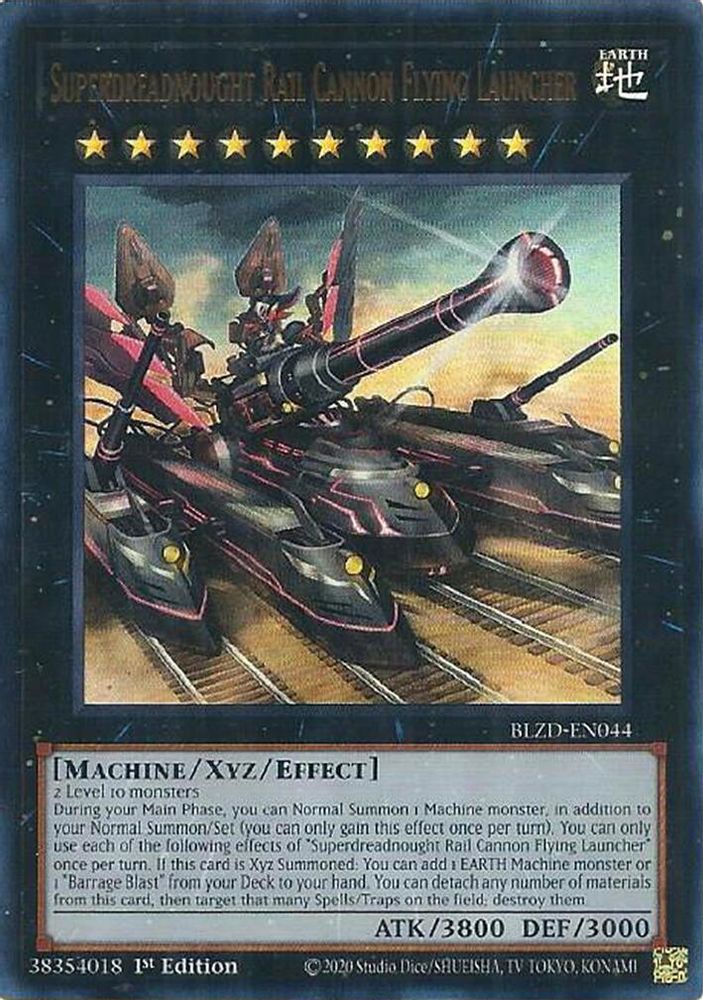 Superdreadnought Rail Cannon Flying Launcher (BLZD-EN044) - Ultra Rare
