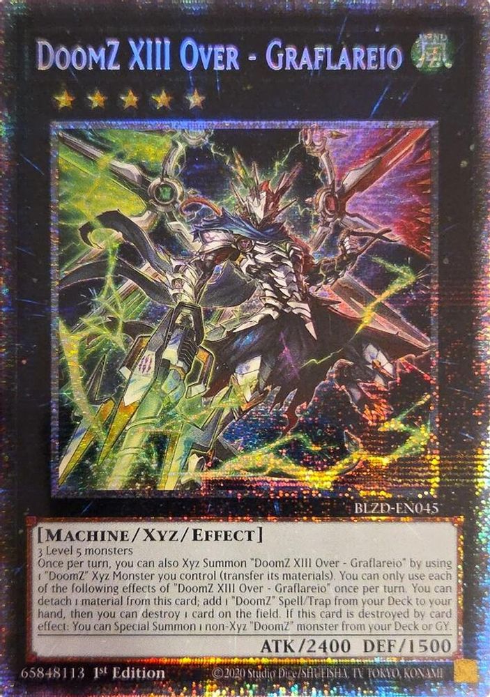 DoomZ XIII Over - Graflareio (Starlight Rare) (BLZD-EN045) - Starlight Rare