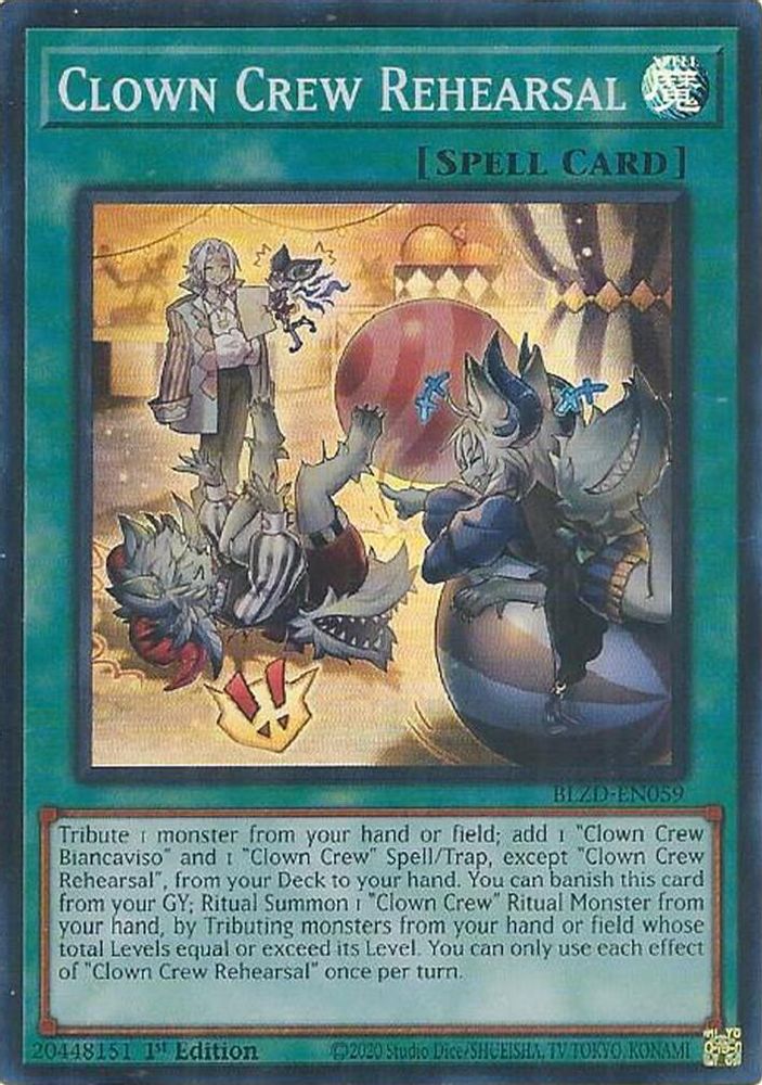 Clown Crew Rehearsal (BLZD-EN059) - Super Rare