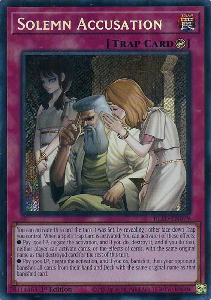 Solemn Accusation (BLZD-EN079) - Secret Rare