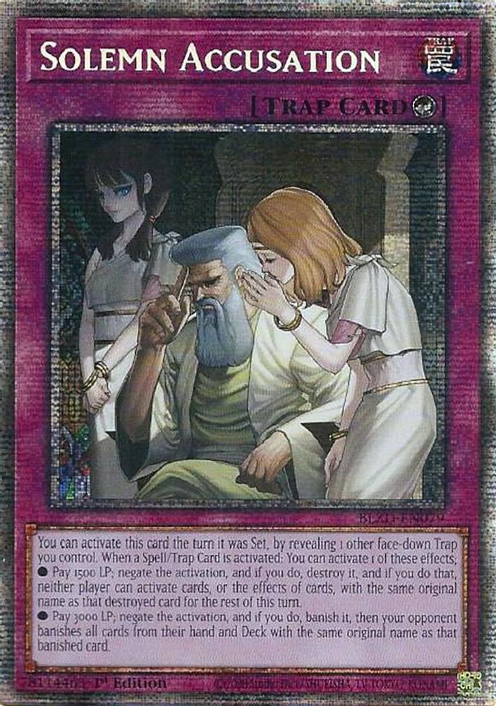 Solemn Accusation (Starlight Rare) (BLZD-EN079) - Starlight Rare
