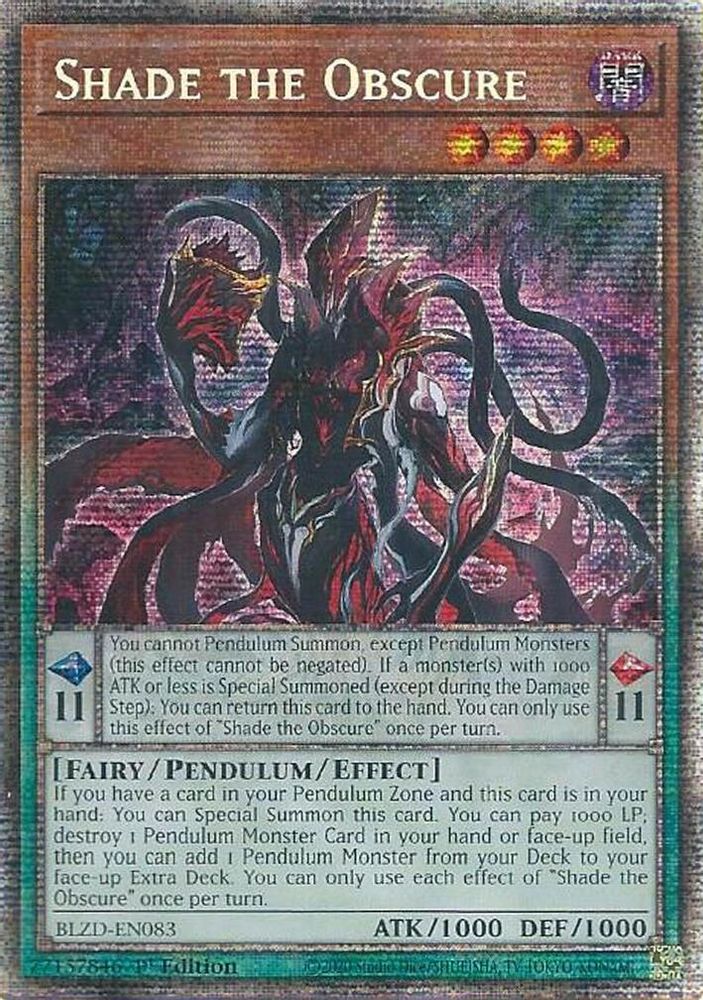 Shade the Obscure (Starlight Rare) (BLZD-EN083) - Starlight Rare