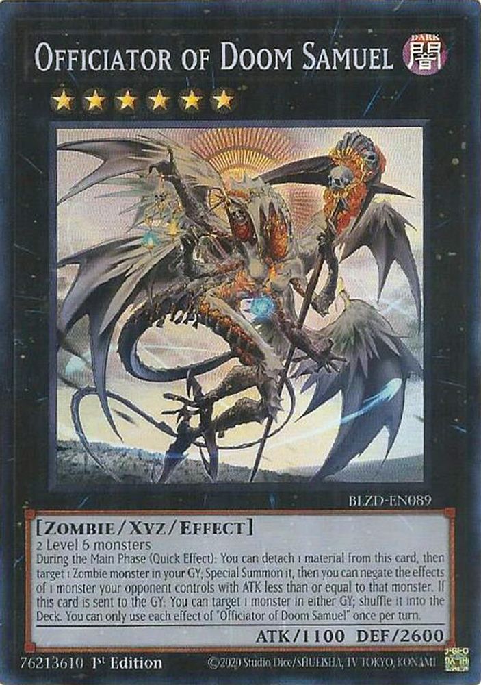 Officiator of Doom Samuel (BLZD-EN089) - Super Rare
