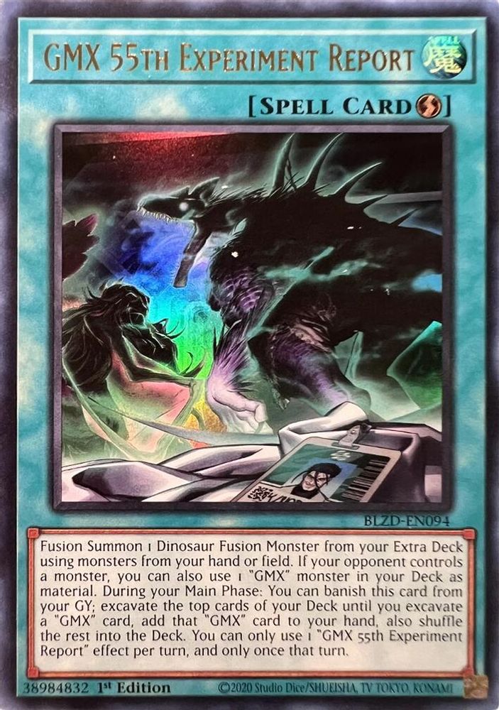 GMX 55th Experiment Report (BLZD-EN094) - Ultra Rare