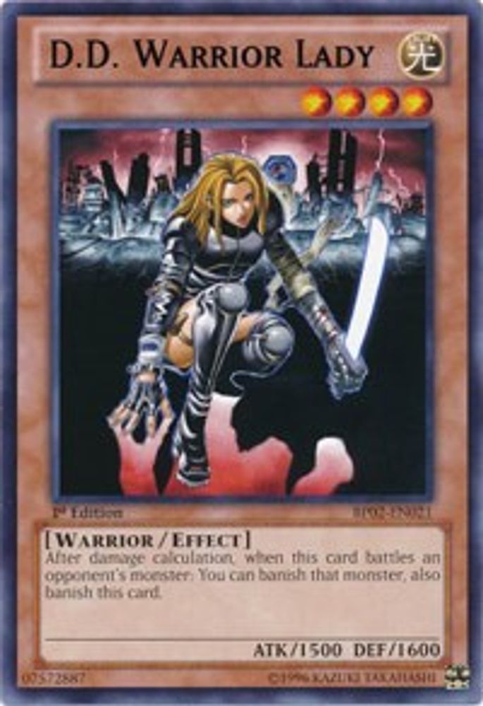 D.D. Warrior Lady (BP02-EN021) - Rare