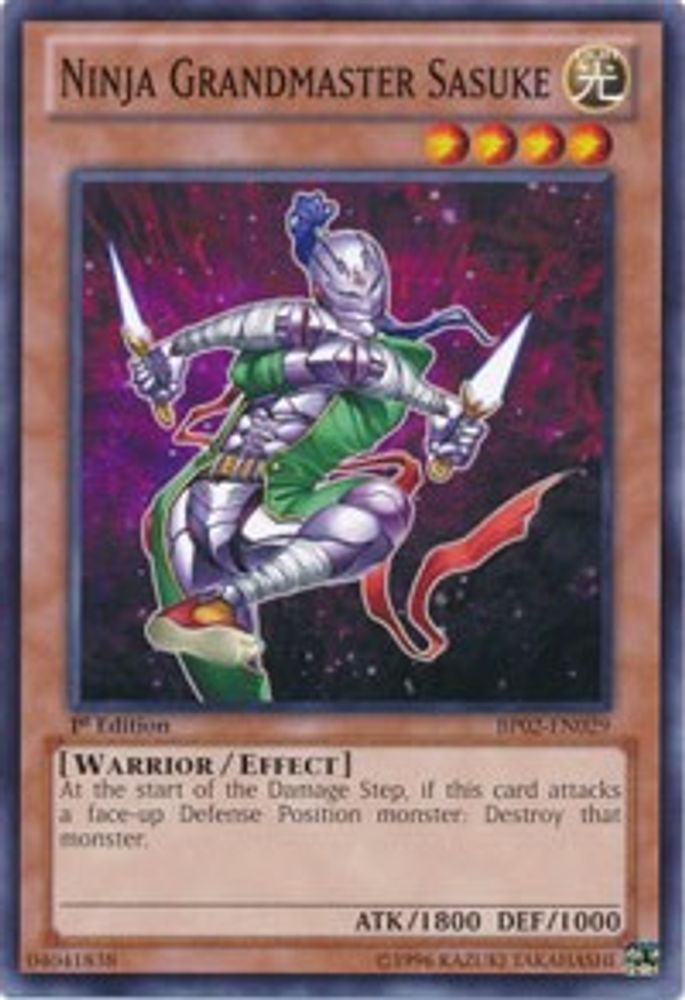 Ninja Grandmaster Sasuke (BP02-EN029) - Common