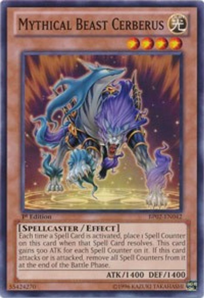 Mythical Beast Cerberus (BP02-EN042) - Common