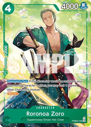 Roronoa Zoro (Welcome Pack 2026 Vol.1) (PRB02-006) - Rare