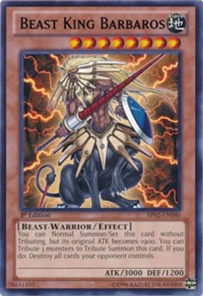 Beast King Barbaros (BP02-EN080) - Rare
