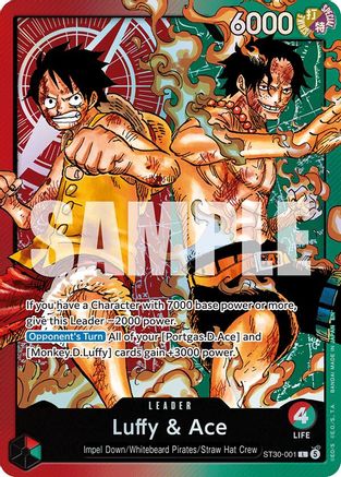 Luffy & Ace (ST30-001) - Leader