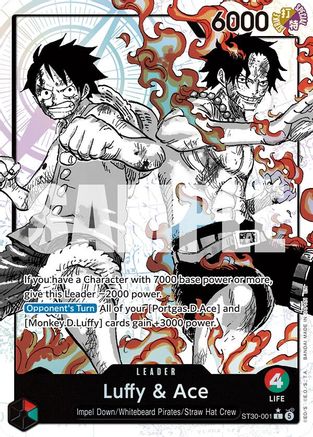 Luffy & Ace (Parallel) (ST30-001) - Leader