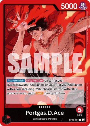 Portgas.D.Ace (OP16-001) - Leader