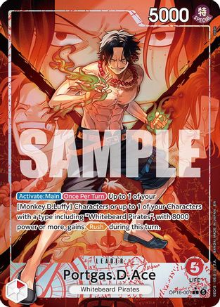 Portgas.D.Ace (001) (Alternate Art) (OP16-001) - Leader